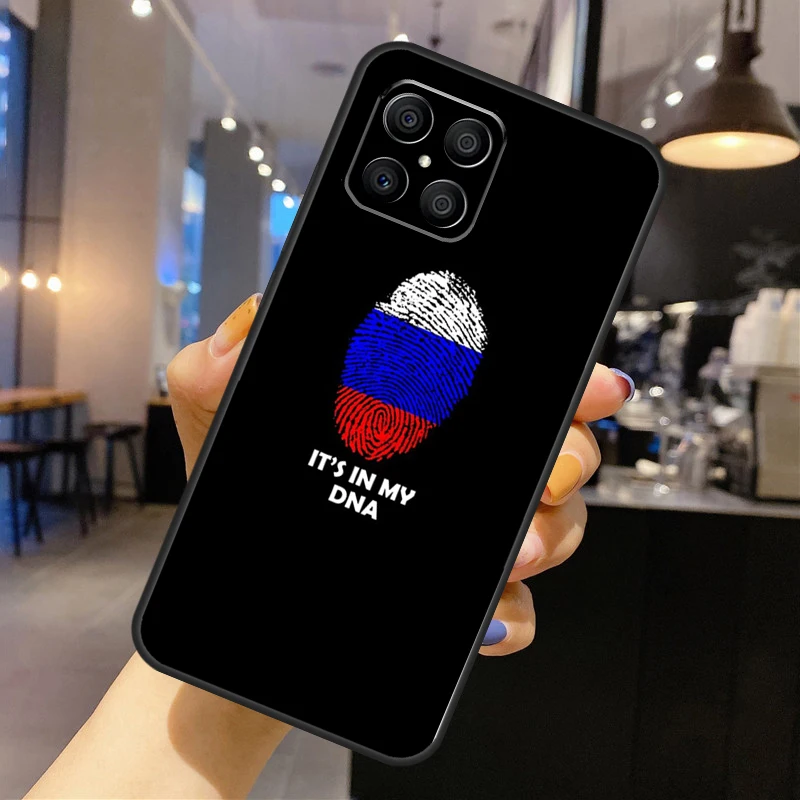 حافظة علم روسيا لهاتف Honor Magic 7 5 6 Pro لهاتف Honor 200 400 Lite 50 70 90 X8a X8b X9 X9a X9b X9c