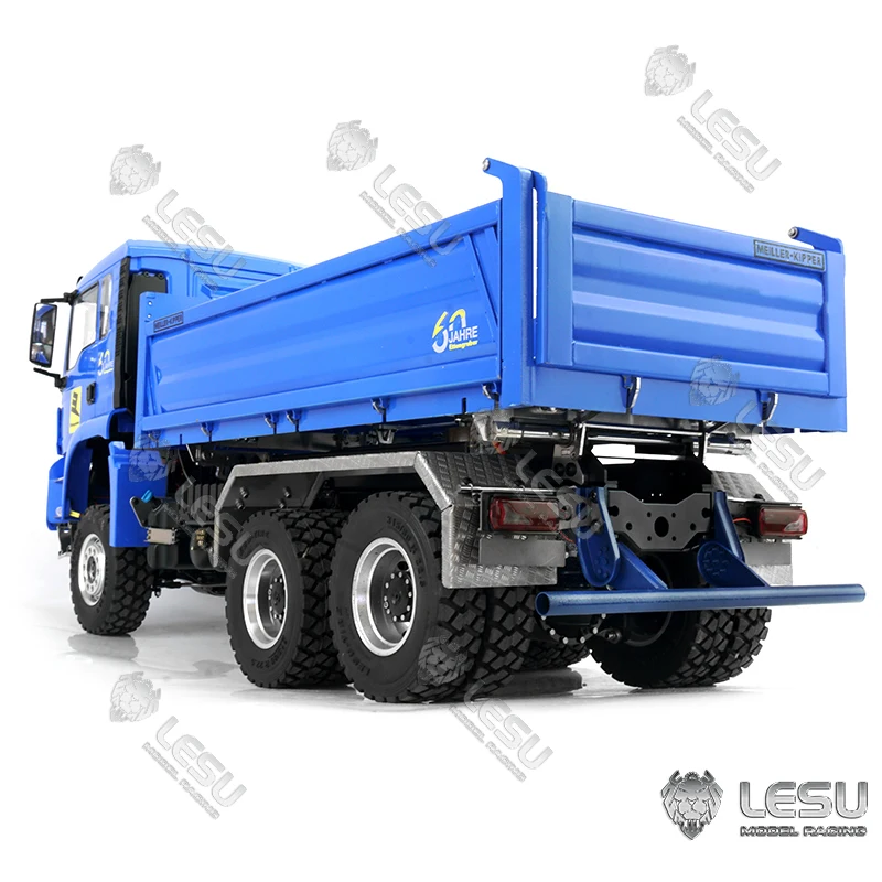 1/14 hydraulic three-way bucket dump truck toy full drive 6X6 high torque mud head simulation model RCLESU