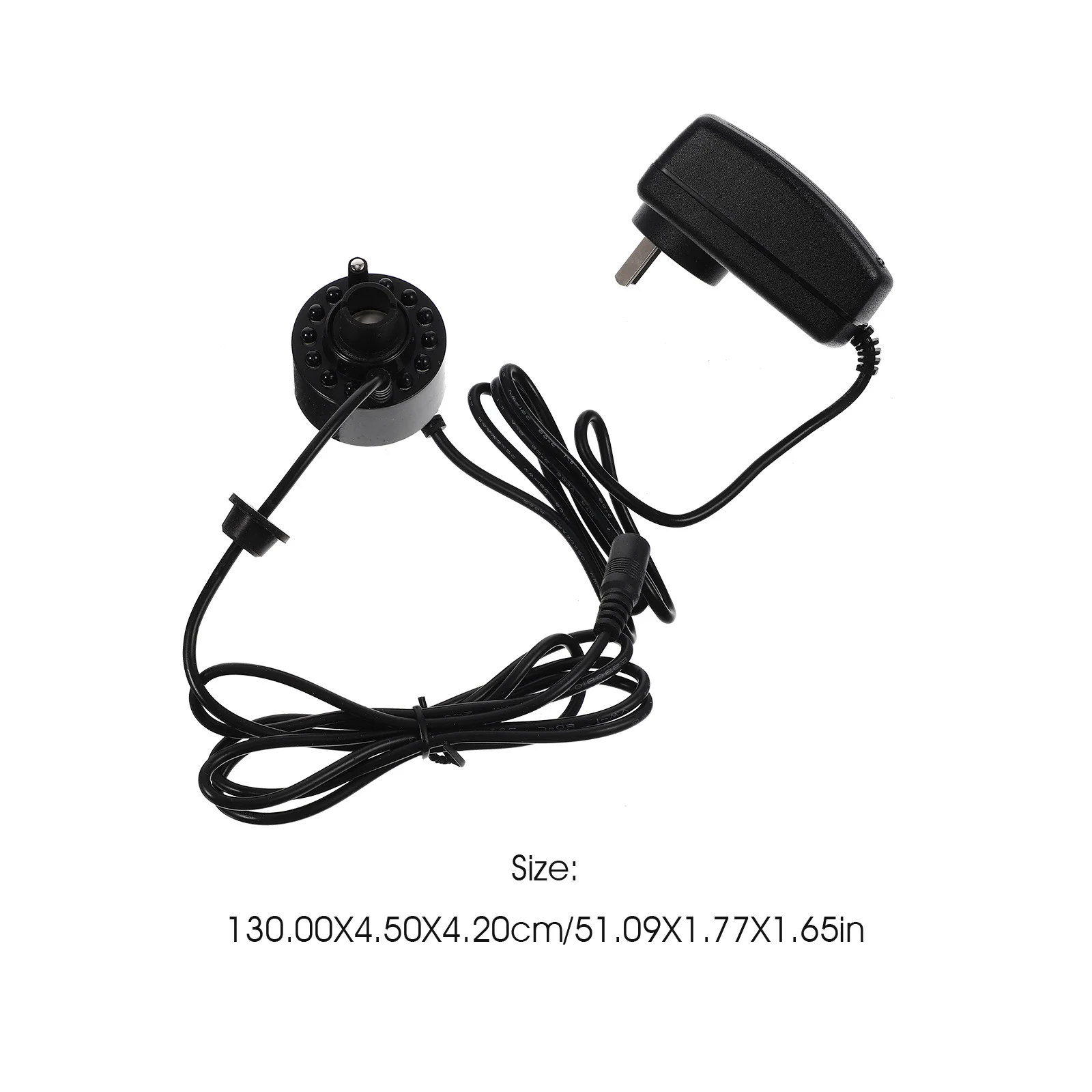 12 LED ضباب صانع الجنينة نافورة صغيرة الضباب البخاخ حوض السمك خزان الأسماك الهواء المرطب ضوء المصباح ضباب صانع الأسماك #5