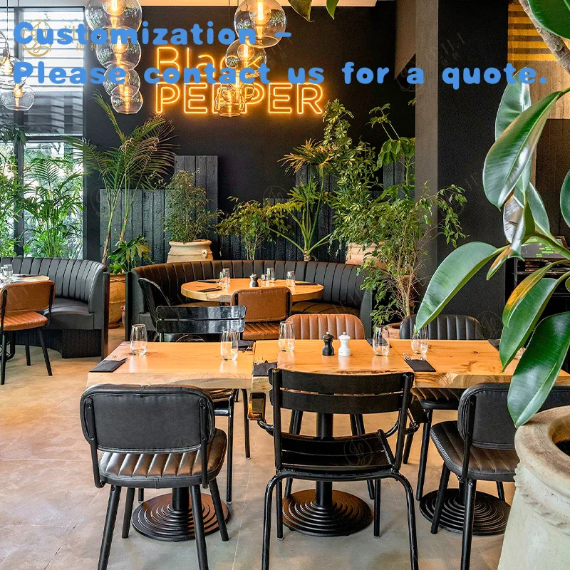 

custom.Hotel Cafe Lounge Easy Clean bar Sofa Custom Restaurant Furniture Modern Style Restaurants Booths Seating Set Project