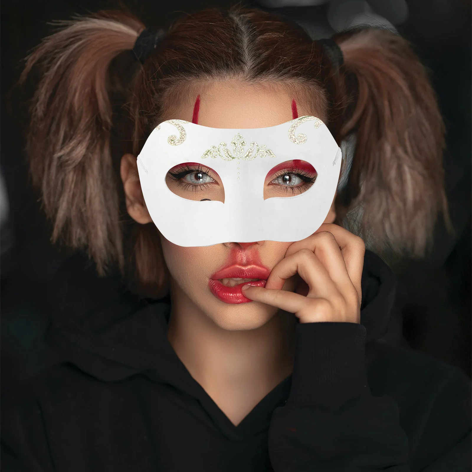 10 Stück DIY handgemalte Maske verkleiden Masken Handwerk Halloween Dekor weiß leer für Cosplay Party Erwachsene Handwerk vermissen