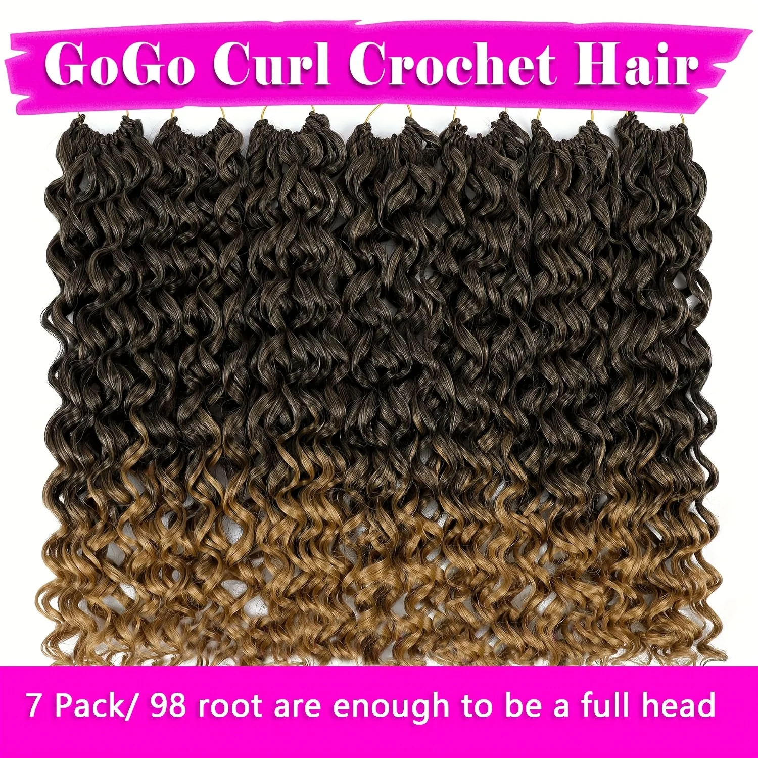 الاصطناعية قصيرة GoGo الضفيرة الكروشيه الشعر للنساء الشاطئ الضفيرة الكروشيه الضفائر الشعر المحيط موجة التقلبات تجديل وصلات شعر