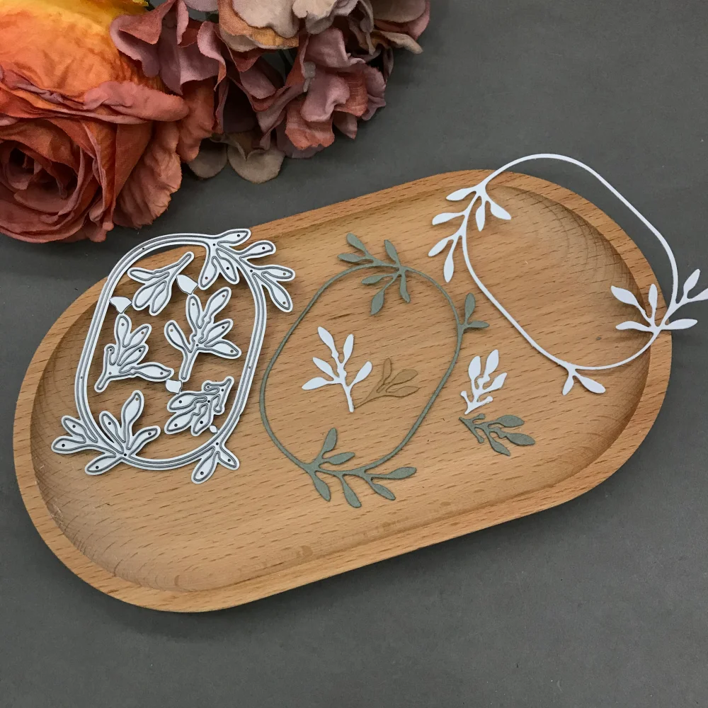 

Leaf Ring Metal Cutting Dies Stencils For DIY Scrapbooking Decorative Embossing Handcraft Die CutsTemplate
