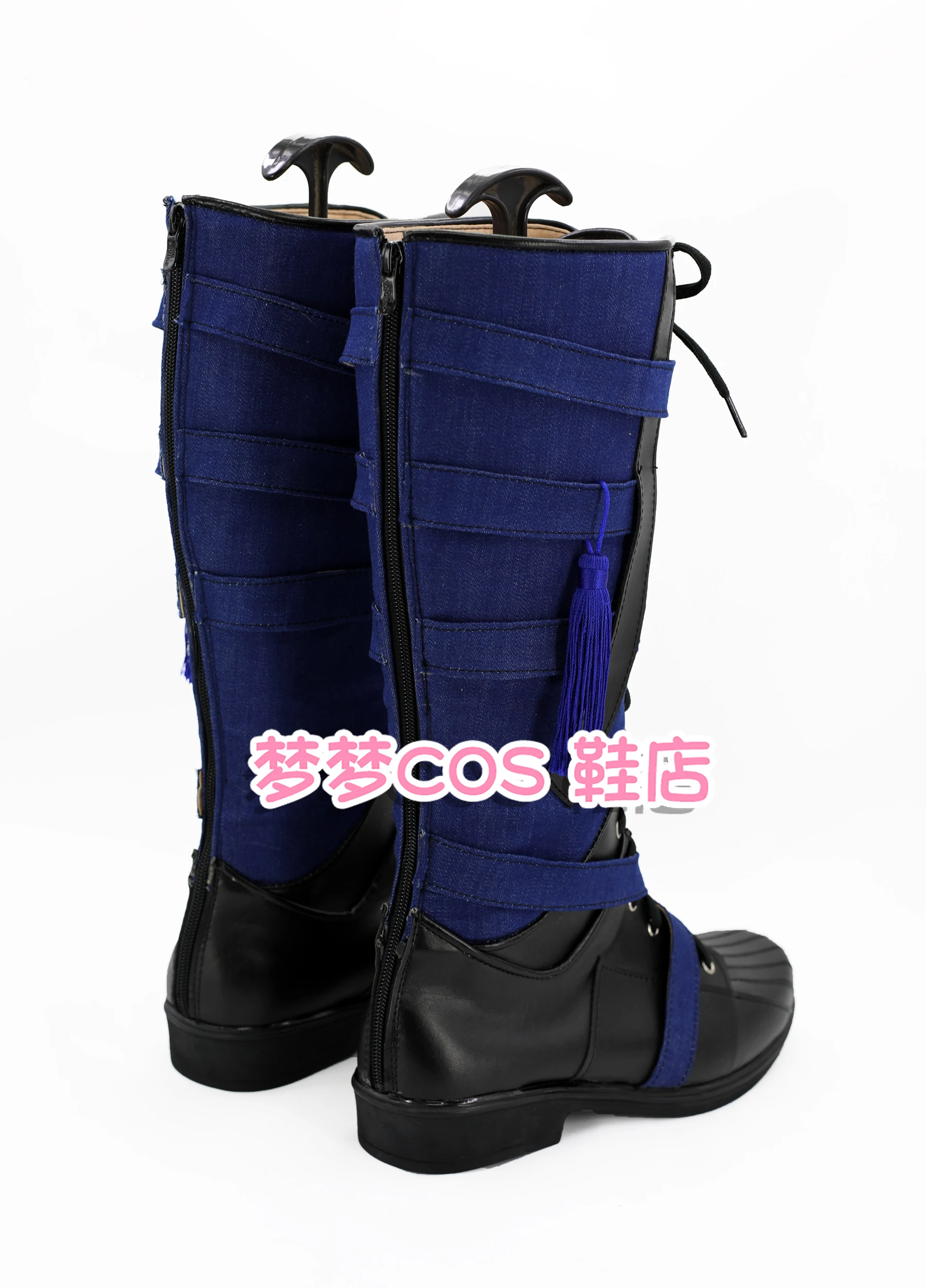 Dr Cosplay Scarpe blu Stivali da dottore Abito da festa di carnevale di Halloween