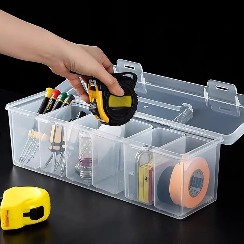 1/7pcs Tool Parts Storage Box Set Multi-Compartment Tool Organizer,Sorting Box for Screws,Wrenches,Hardware Accessories,and Toys