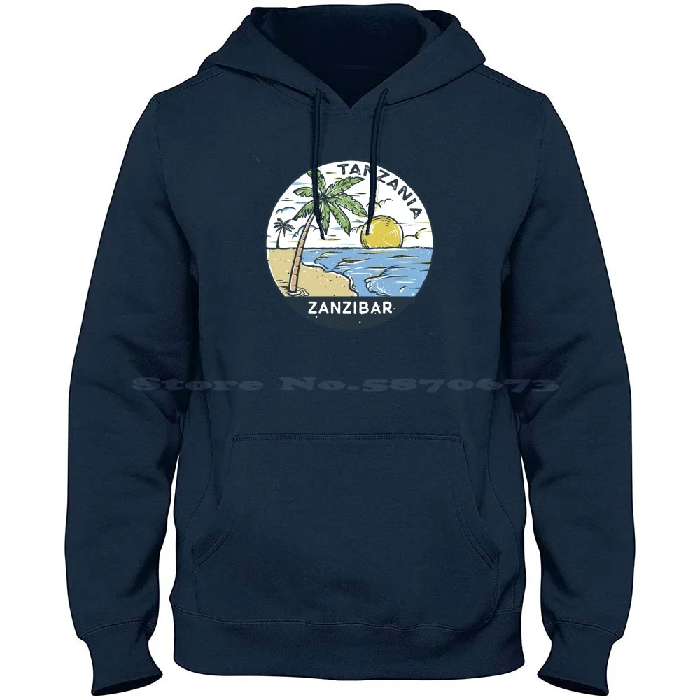 Zanzibar Tanzania Vintage 100% Cotton Hoodie T Shirt Zanzibar Beach Tanzania Tanzania Souvenir Tanzania Beach Zanzibar Beach