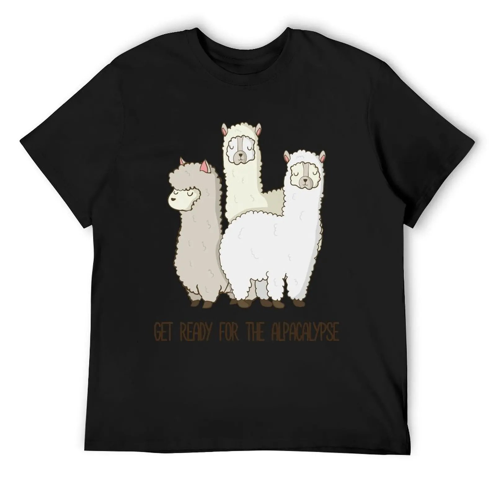 Get Ready For The Alpacalypse - Funny Alpaca Gift T-Shirt summer tops anime Short sleeve tee shirts graphic tee men