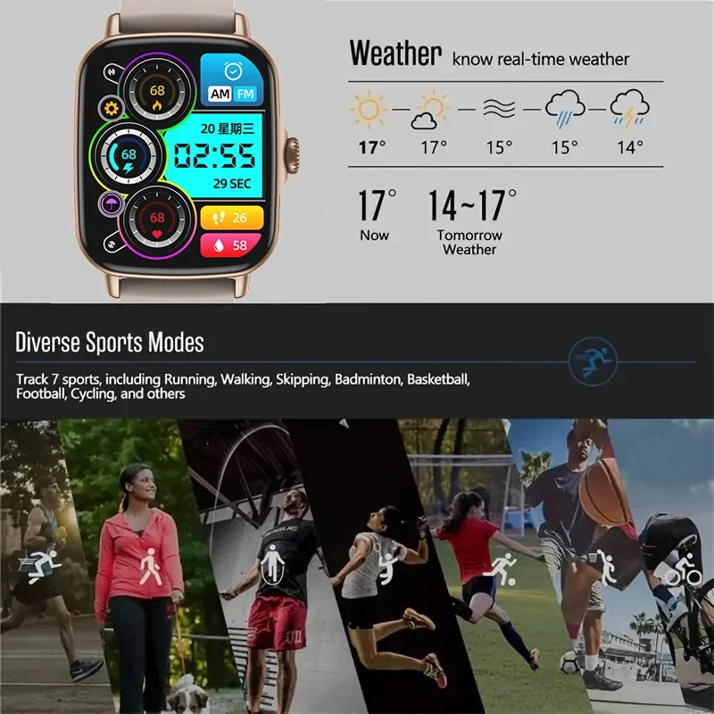 Aiweile aw18 relógio inteligente feminino smartwatch digital de pulso original para huawei xiaomi esportes bluetooth chamada presente à prova dwaterproof água p71 qx7