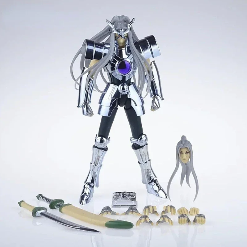 

In stock CS model Saint Seiya Mythical Cloth EX Altar Hakuri Lost Canvas/LC Zodiac Silver Knight Action Figure