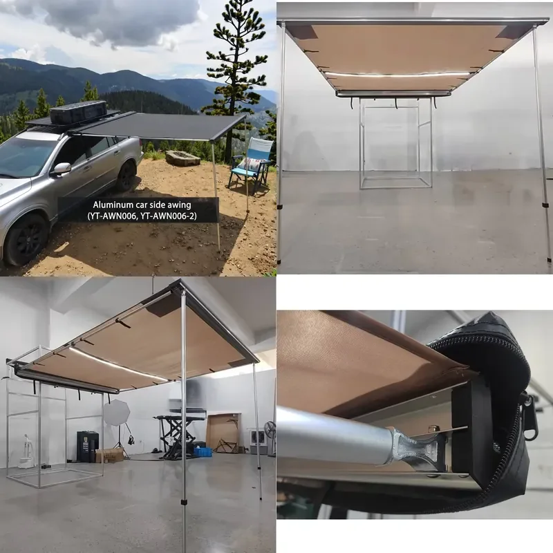 Offroad Vehicle Camping Car Rooftop Pull Out Awning Outdoor Side Tent 4x4 for Car