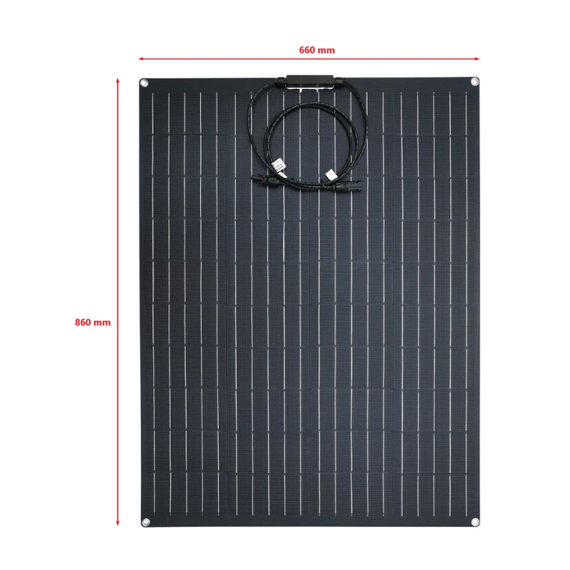 600W 300W Solar Panel Kit 18V Flexible Monocrystalline Solar Cells Power Charger for Outdoor Camping Yacht Motorhome Car RV Boat