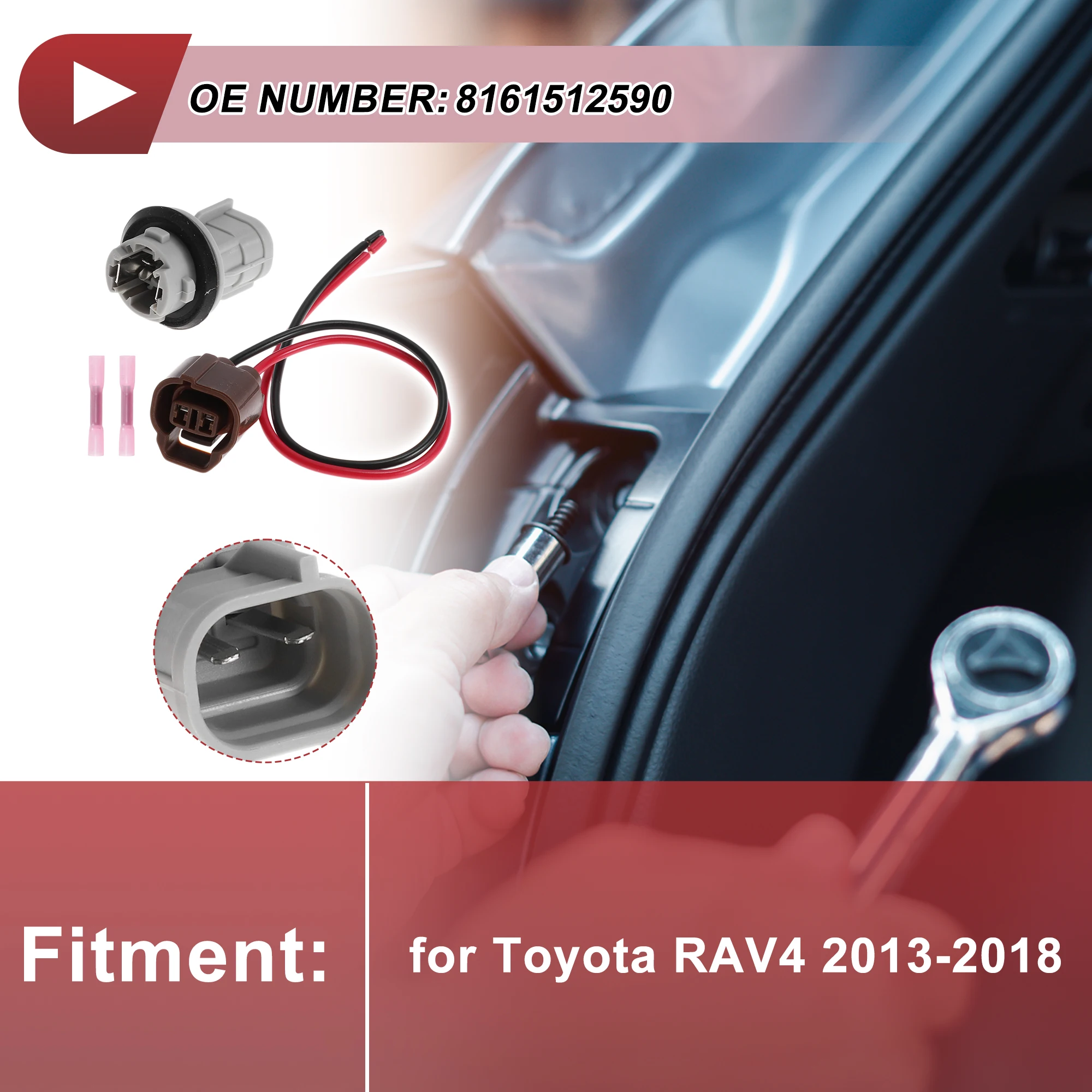 

X Autohaux Ширина индикаторов, розетка для Toyota RAV4 13-18 No 8161512590