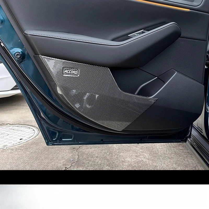 

For 2023-2025 Accord Door Anti-kick Board Interior Modification Special Carbon Fiber Pattern Anti-kick Pad Sticker