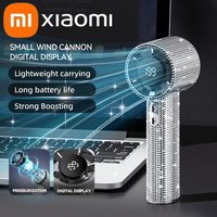 Xiaomi Full Diamond Luxury Portable Handheld Turbo Fan 199 Gear Wind Rechargeable Long-lasting Battery Fan With Digital Display