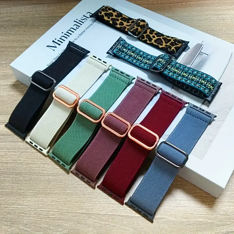 Cinturino in nylon bohémien per Apple Watch ultra Serie 2 10/9/8/7 49mm 41mm 45mm 42/46 Bracciale elastico iWatch 6 5 4 Se Band 44/40mm