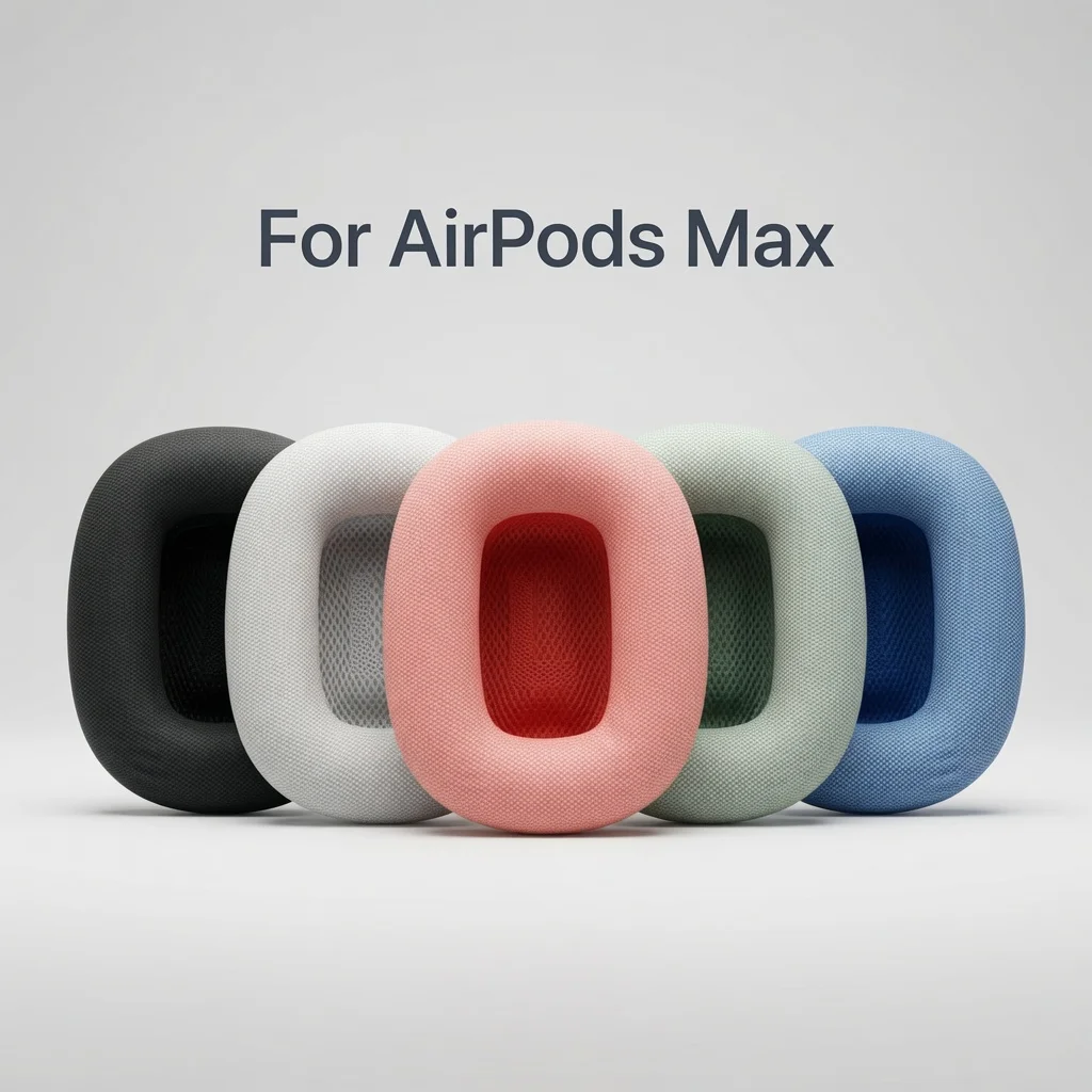 Coussinets d'oreille pour Apple AirPods Max Coussinets d'oreille de remplacement Coussinets d'oreille anti-transpiration Coussinets d'oreille Coussinets d'oreille avec cuir protéiné