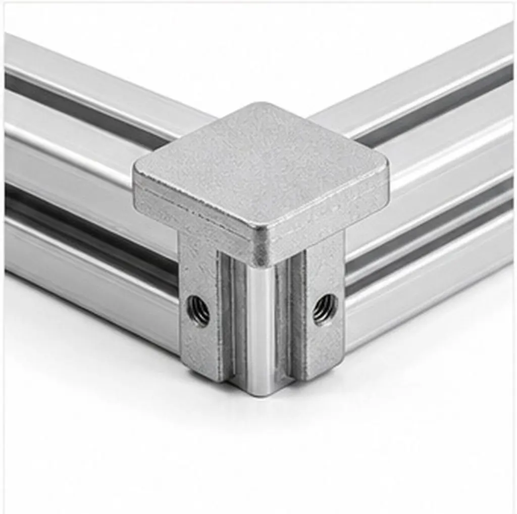 6Pcs 3-Way End Corner Bracket Connector for Aluminum Extrusion Profiles Die-Cast Aluminum Right- Structural Bracket