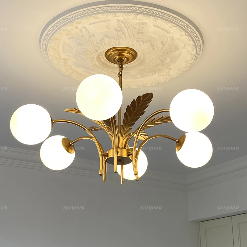 

French Style Minimalist Home Decoration With LED Pendant Light Living Room Master Bedroom Kitchen Circular Lighting Fixtures