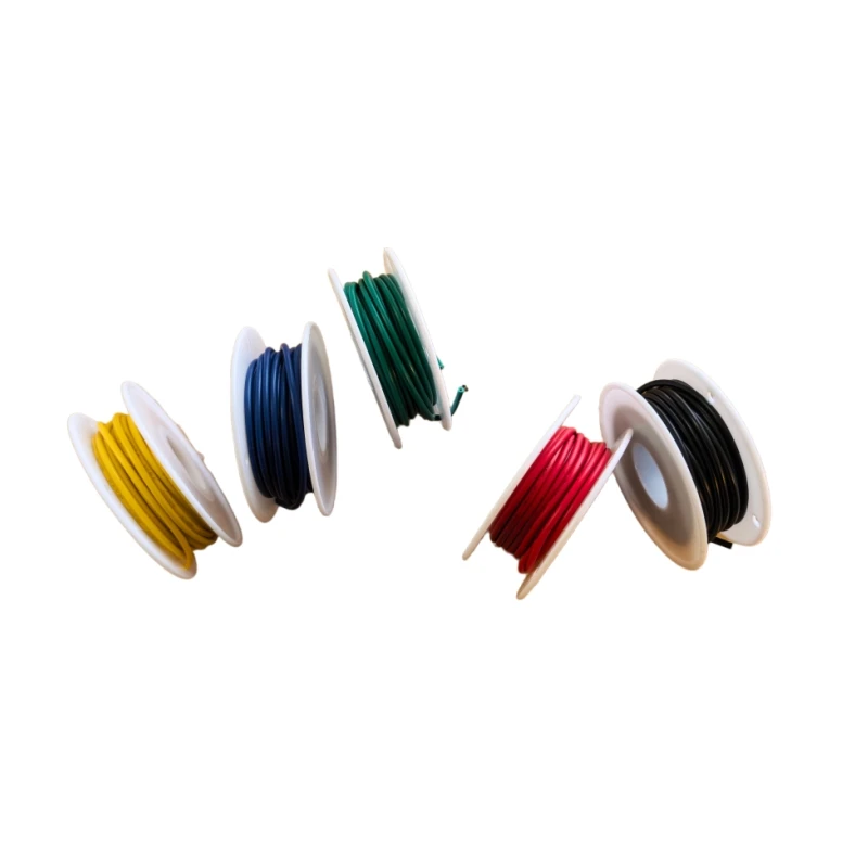 18/20/22/24AWG Silicone Electric Wire 5 meter/16.4ft- Soft, Flexible Tin-Copper Wire High Temperature Resistant