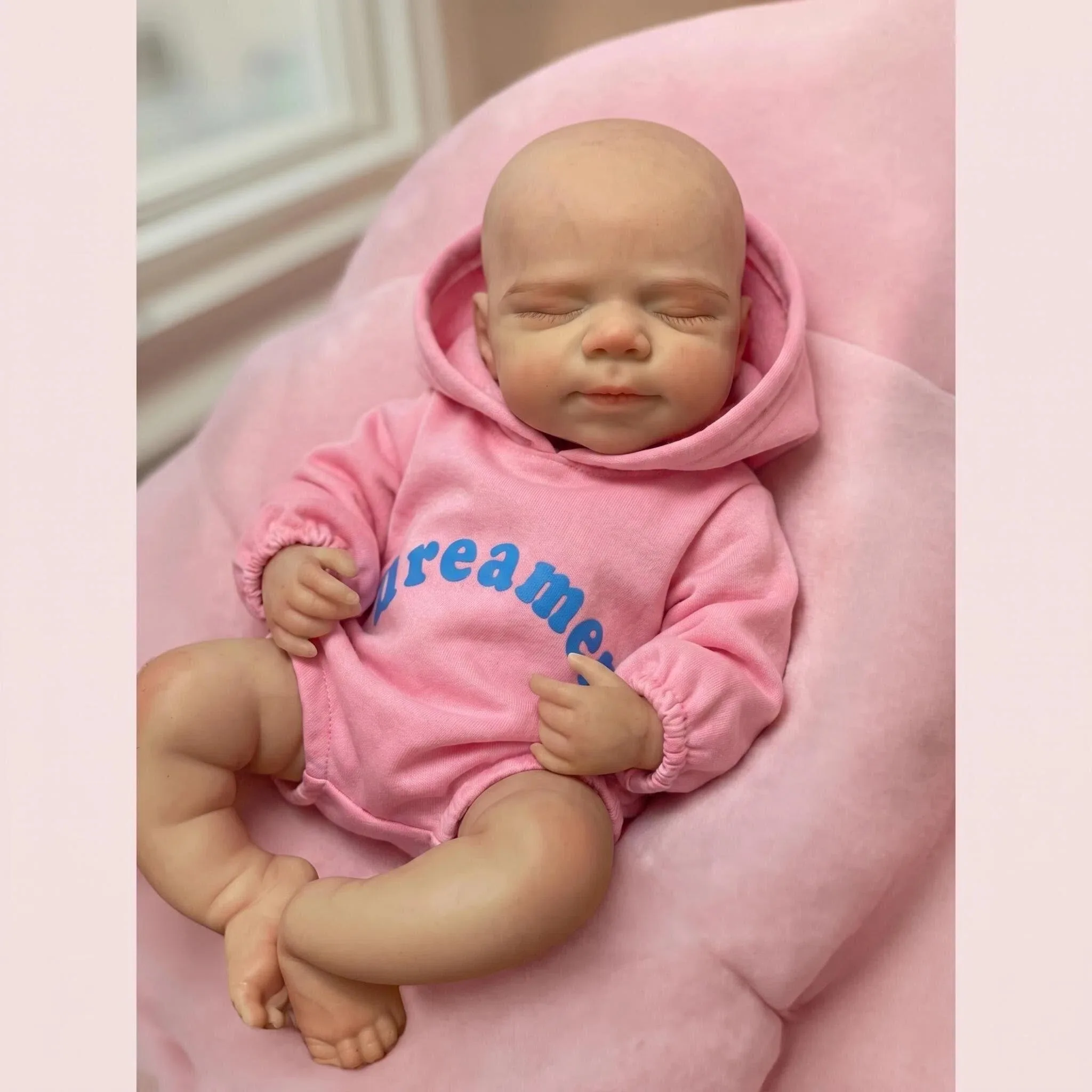 NPK 12 Inch Flexible Elastic Solid Platinum Silicone Art Doll Premie Baby Pascale Collector Gift with Random Pacifier And Bottle