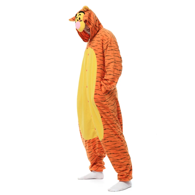 Adult Halloween Onesie Dog Tiger Pig Pajamas For Women Men Animal Kigurumi Pyjamas Cat Homewear Cosplay Party Costume XXL 3XL