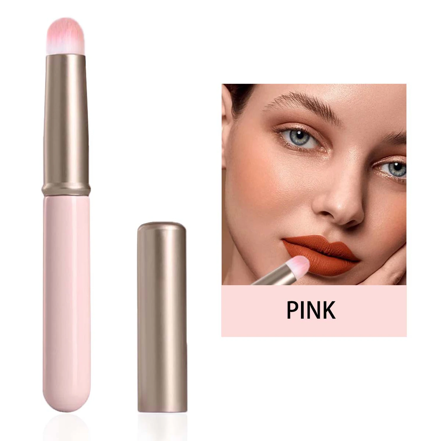 Soft lip brush Cap concealer brush like fingertip Q soft lipstick makeup brush round tip easy to apply