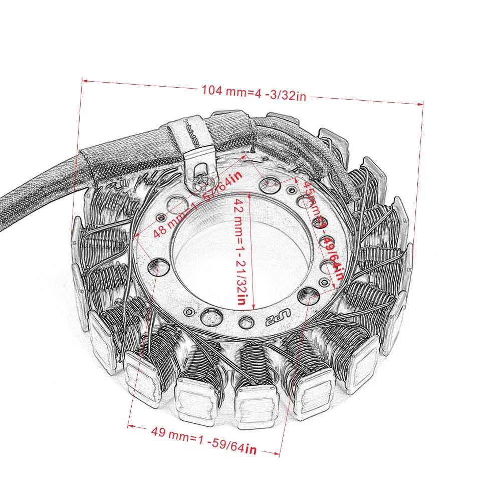 Stator Coil For Kawasaki ZX400 ZX500 ZX600 ZZR400 ZZR500 ZZR600 ZR400 ZRX-II ZRX400 Ninja ZX-6R ZX-6 ZX6R 21003-1214 21003-1368