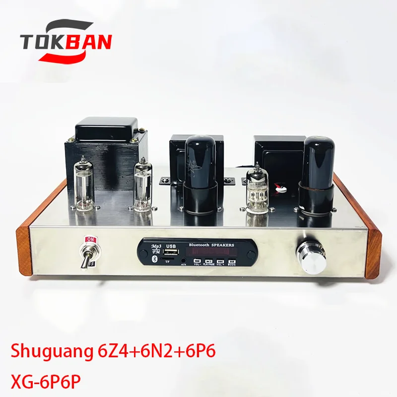 

TOKBAN 5W*2 2.0 Channel Dawn 6P6P Audiophile Vacuum Tube Amplifier HiFi Stereo Class A Power Amplifier For Home Theater