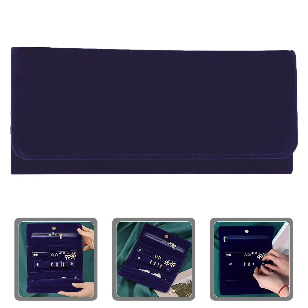 

Сумка для ювелирных изделий, складной дорожный органайзер для ожерелья, колец, сумка для хранения, портативный небольшой чехол-держатель для ювелирных изделий