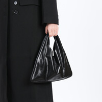 Women's Genuine Leather Handbag, Korean Lazy Style Dumpling Shoulder Bag, Elegant Commuter Underarm Tote Crossbody Purse