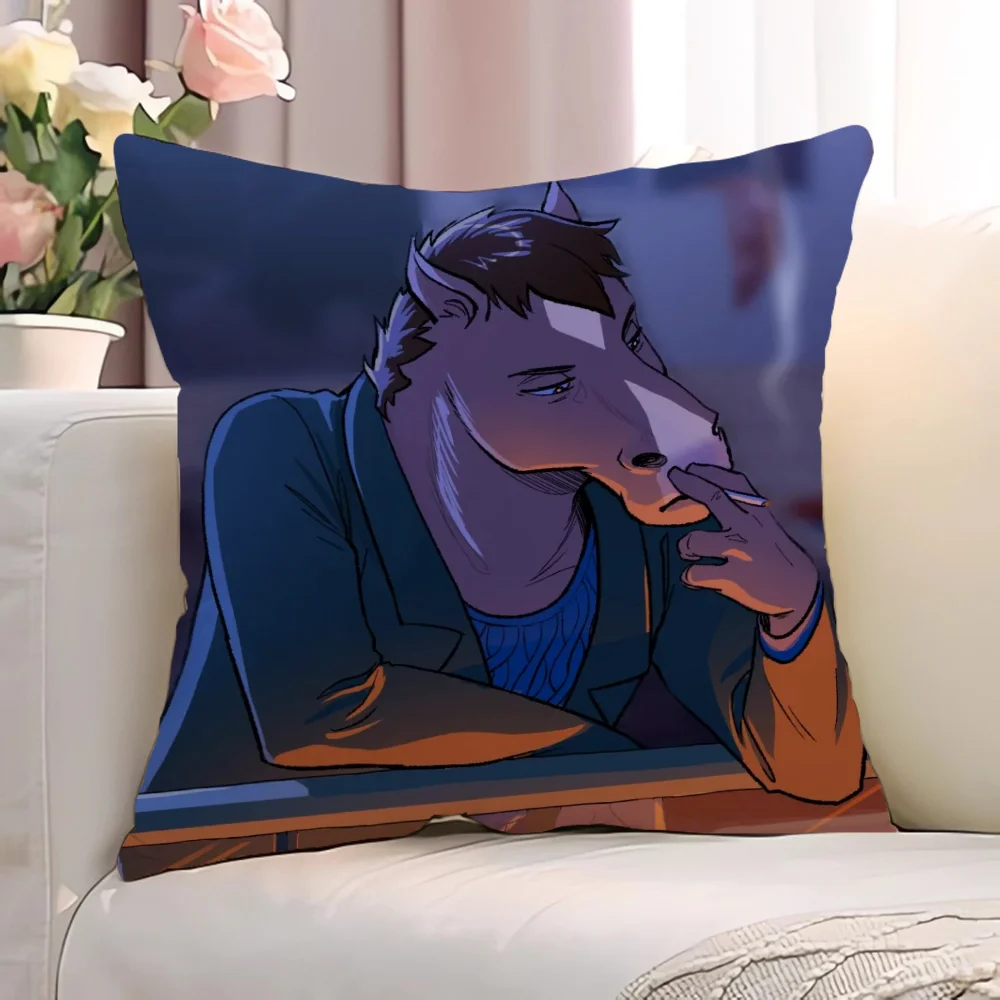 B-BoJack HorsemanS Cushions Home Decor Decorative Pillows for Bed Cushion Cover 45x45cm Throw Pillow Covers Pillowcase Sofa Body