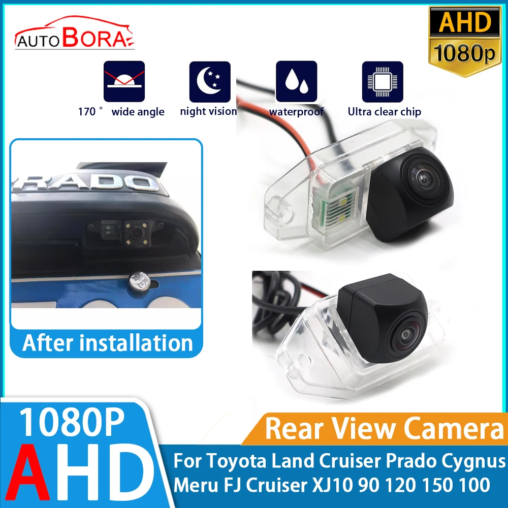 

Reverse Parking Car Rear View Camera 1080P Night Visio for Toyota Land Cruiser Prado Cygnus Meru FJ Cruiser XJ10 90 120 150 100