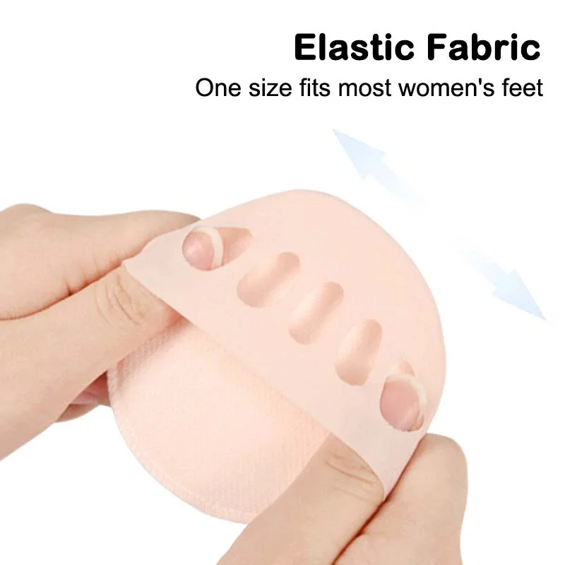 Forefoot Pads for Women High Heel Anti-slip Metatarsal Half Insoles Five Toe Breathable Pain Relief Inserts Feet Care Cushions