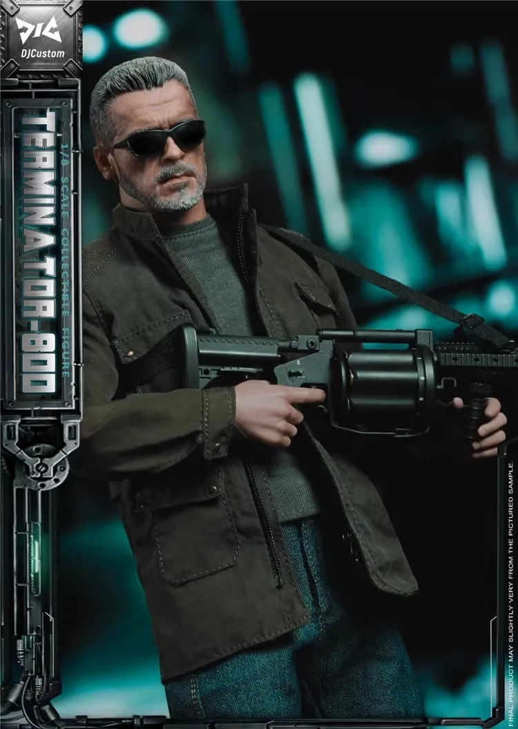 DJ-CUSTOM NO-16004 1/6 Soldier Terminator T800 Full Set 12'' Action Figures Model Toy In Stock