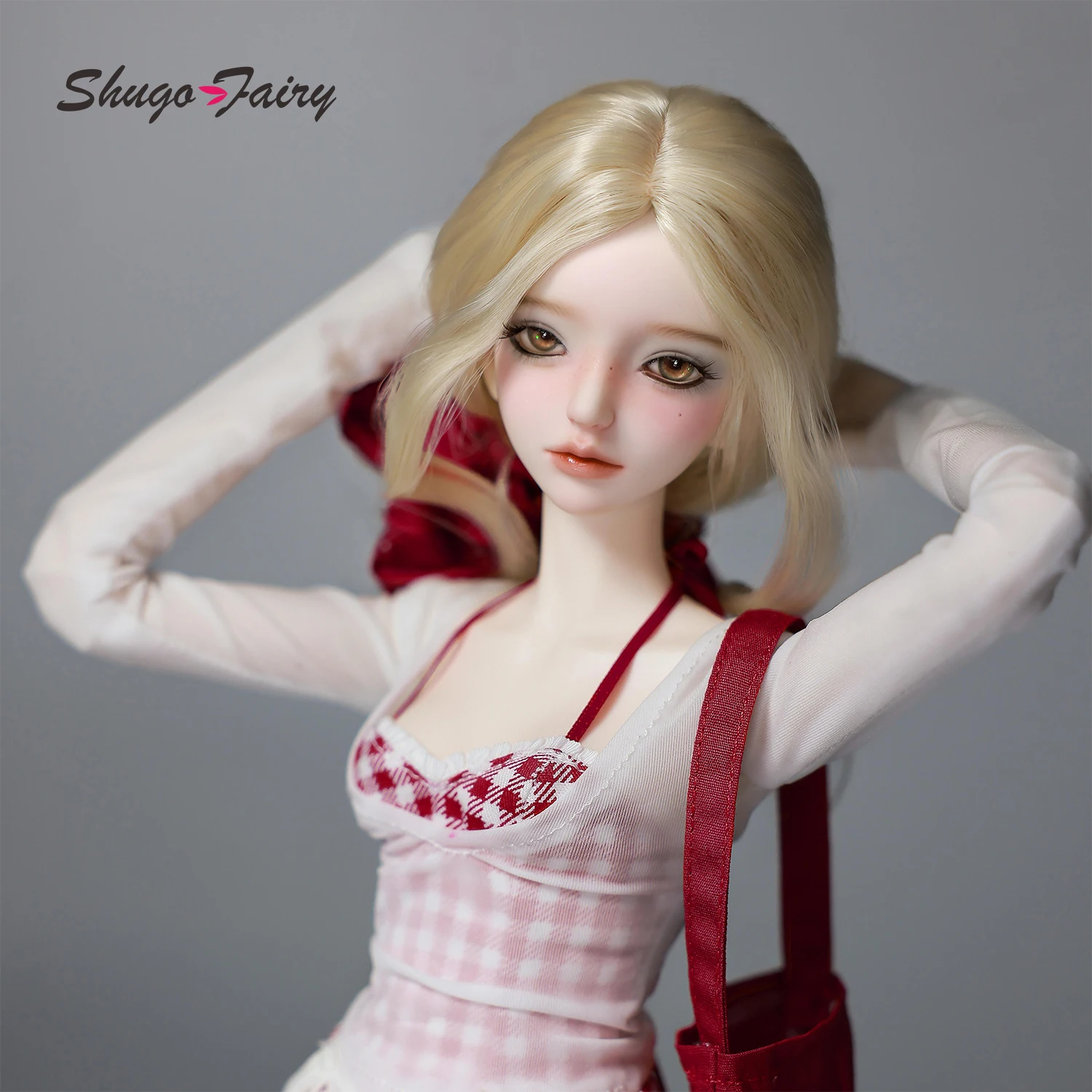 

Кукла BJD 1/4 LsLa B Уличная одежда Повседневная одежда в стиле OOTD Элегантная коллекционная художественная кукла Полный комплект одежды Парик Обувь Фигурка из смолы Shugafairy