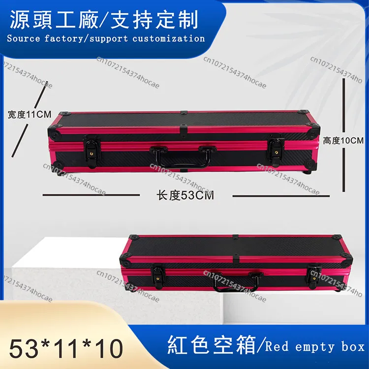 Aluminum alloy shrimp fishing toolbox 53*11*9 sponge tool set for sneaking in boxes