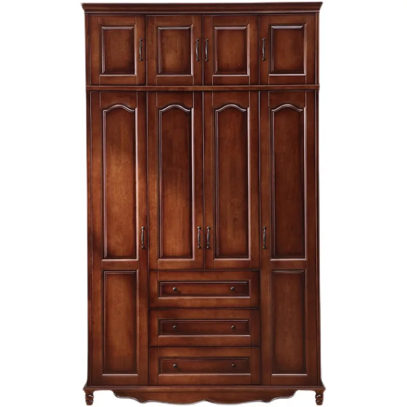 

American style, solid wood, wardrobe, modern, simple, combination, European style, household