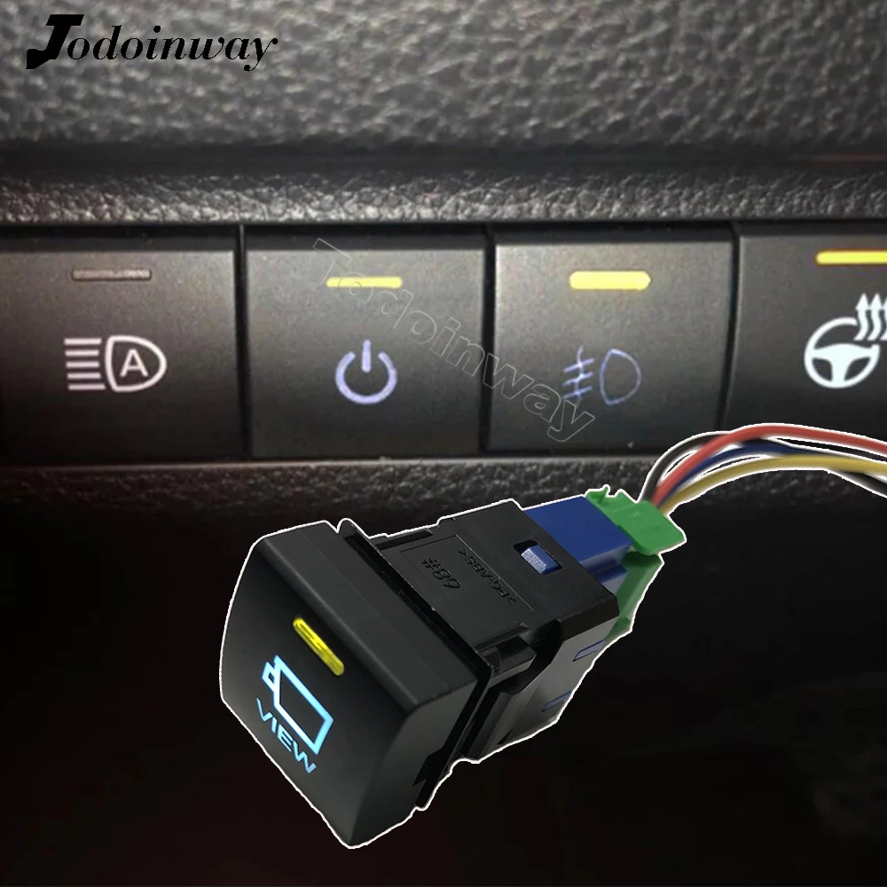 Car LED Light Switch front camera view Control Button for Toyota Camry xv70 2018 Avalon RAV4 corolla 2020 prado 150 accessories