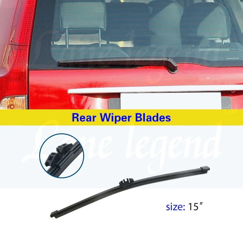 Janela traseira pára-brisas pára-brisas Washer Wiper Blade, acessórios do carro, apto para Volvo XC90 2006-2011, 2007, 2008, 2009, 15"