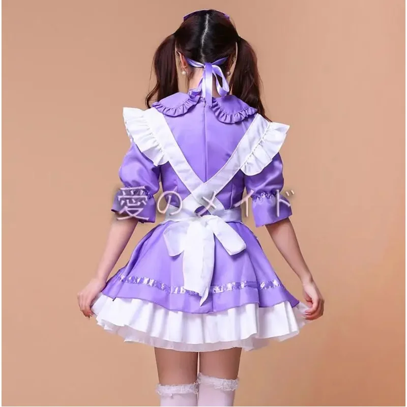 lolita french satin adult pink sissy maid long cosplay japanese anime kids sexy maid costumes women costume Fancy Dress Uniform