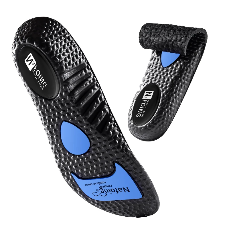 Semelles intérieures de sport pour chaussures, absorption des chocs, dépistolet ant, coussin respirant, coussinets de course pour pieds, hommes et femmes, soins de massage