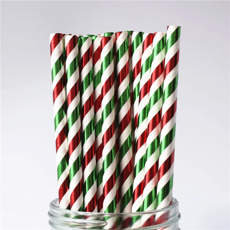 25pcs color paper straws party supply colorful mixed Paper Straw Kids Birthday Party Wedding Decorations Paper Drinking Straws