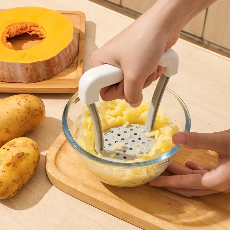 1pc Kitchen manual potato purple potato masher multifunctional household fruit juicer masher