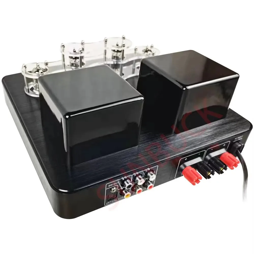 AIYIMA SMSL AV600 fibre coaxiale USB RCA Bluetooth amplificateur de puissance 2.1 80W stéréo 6K4 amplificateur à Tube électronique sous vide amplificateur Audio