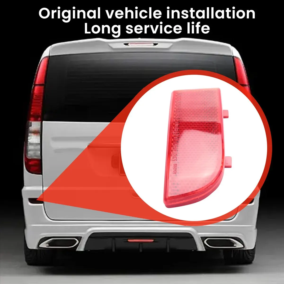 NCSMT Rear Bumper Reflector Light Left for Mercedes-Benz Vito Viano W639 6398260040 6398260440