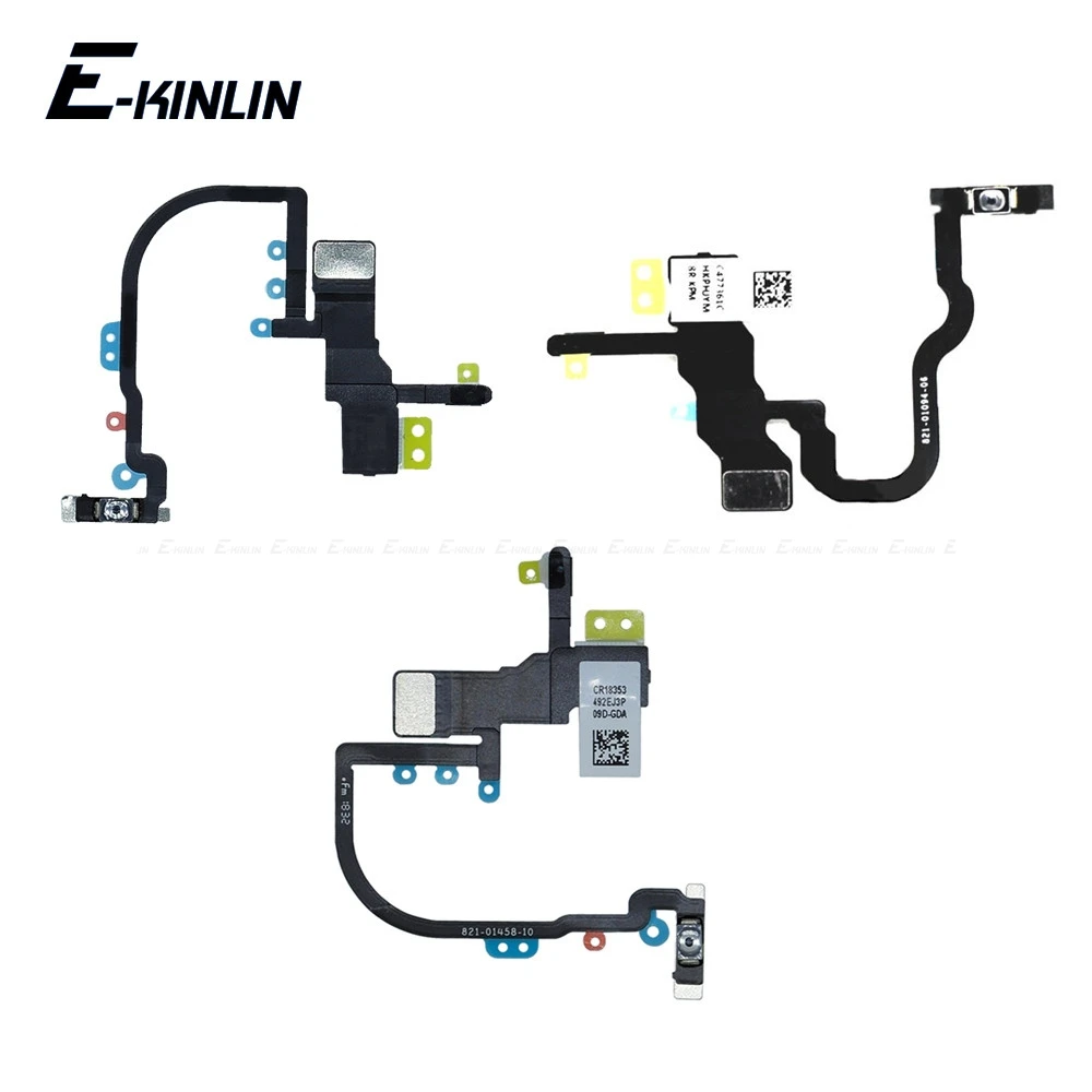 Mute Switch Power Key For iPhone 7 8 Plus X XS Max XR SE 2020 2016 Volume Button Control Flex Cable Parts