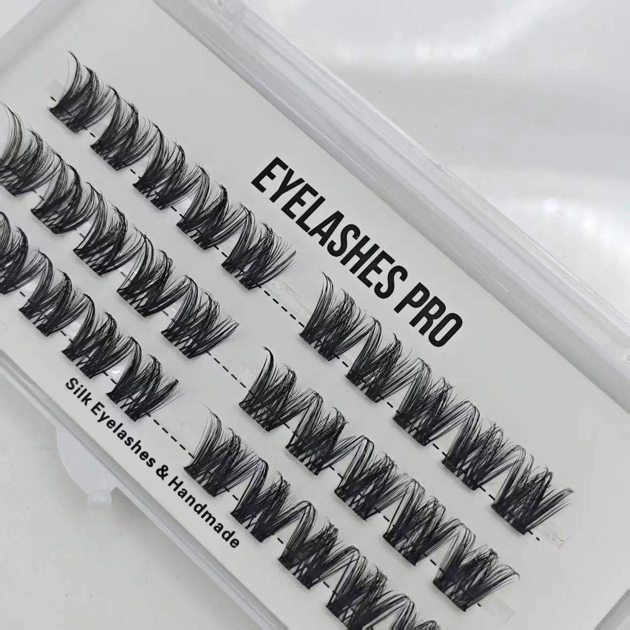 BBA-007 DIY Hand Made Eyelash Extension Segmented Flase Lashes cluster Lash Bundles Soft Ribbon Strip Eyelashes Makeup Lashes