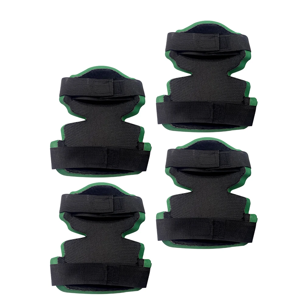 

2 Pairs Eva Soft Knee Pads Adjustable Straps Comfortable Garden Kneeling Cushion For Outdoor Sports Gardening Construction Work