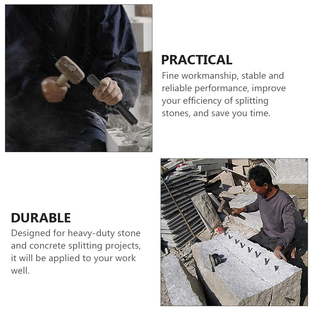 

Stone Splitters Concrete Splitter Rocks Splitting Tool Heavy Duty Stone Wedge Splitter Hand Tool Rocks Chopping Tool