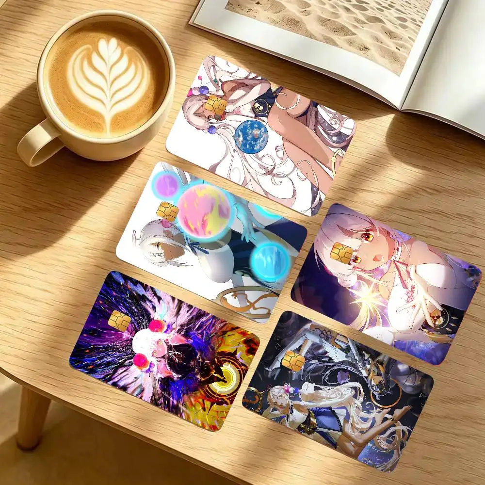 Tsukumo Sana Virtual Anchor H-hololive Card Sticker 4Pcs Credit Card Skin Anti Scratch Bank Debit Card Decal